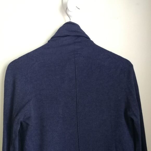 ZARA Purple / Blue Thin Knit Casual Open Front Cardigan Size Small - Picture 4 of 13